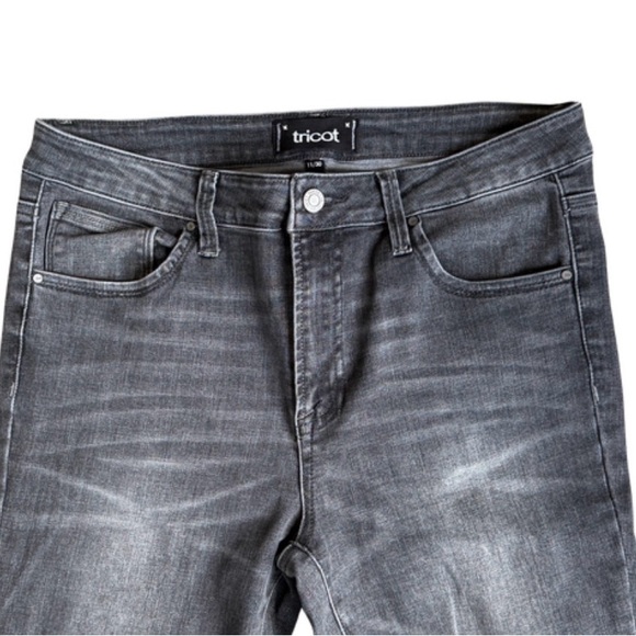 Tricot Black/Gray Distressed Skinny Jeans - Picture 3 of 6